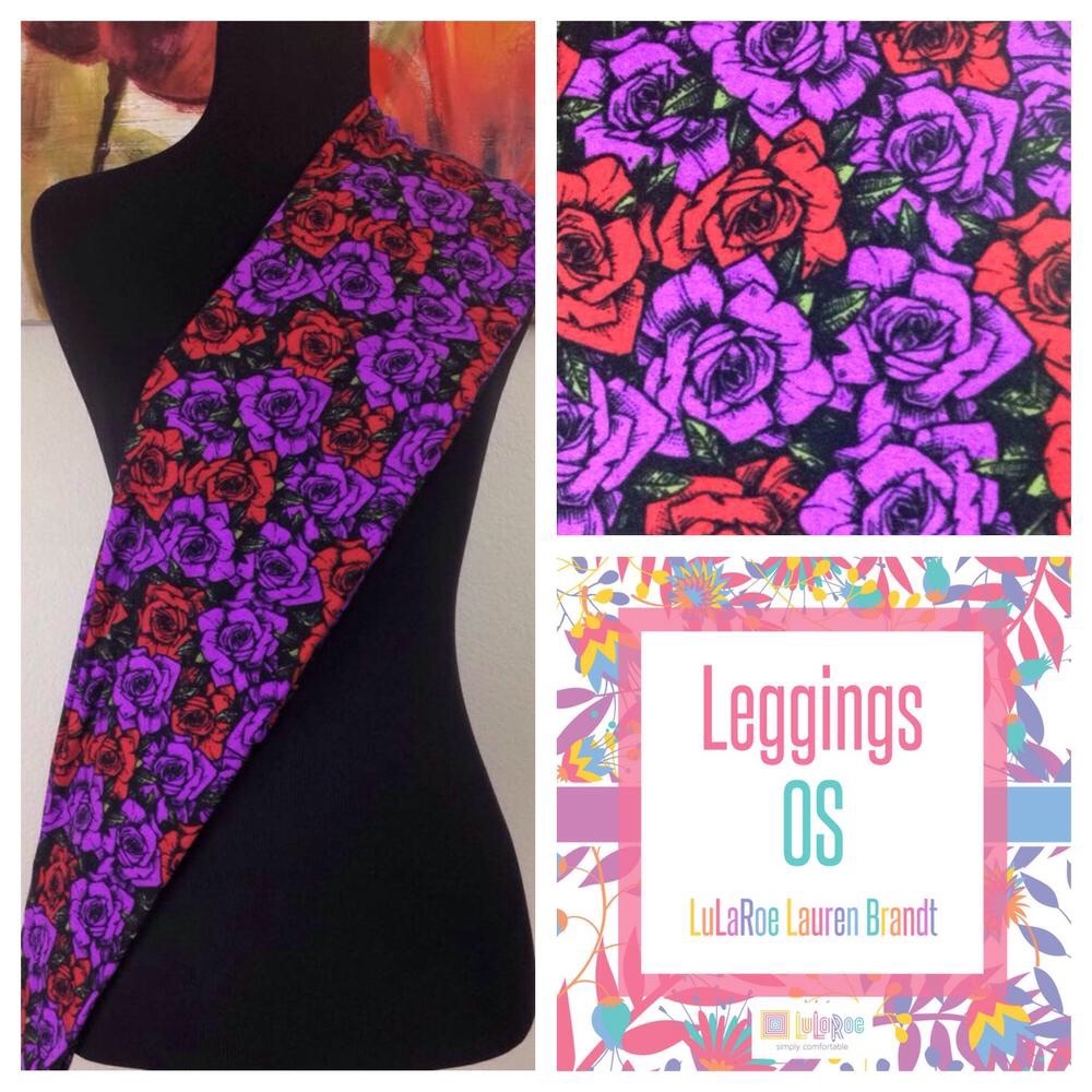 NEW LuLaRoe OS Leggings Roses